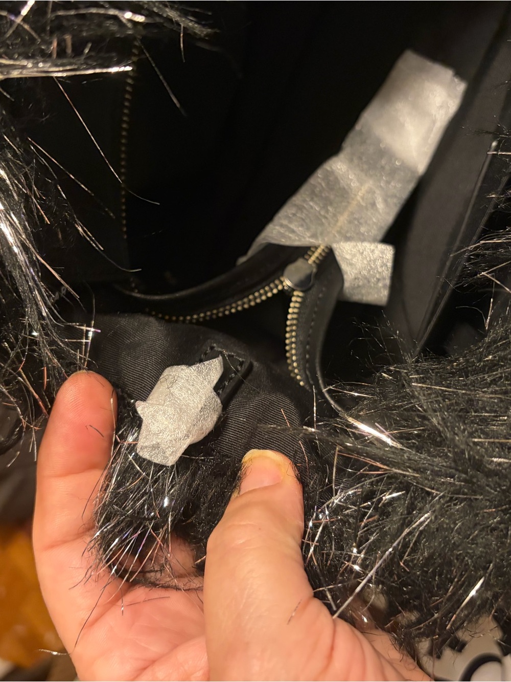Marc Jacob’s NWT Faux Fur and Leather “Creature Tote with Shimmer - Picture 10 of 15